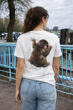 Punch Monkey Oversized Unisex T-Shirt — White Graphic Boxy Tee